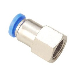 RACOR RECTO HEMBRA SERIE PCF CNX 3/8X 3/8